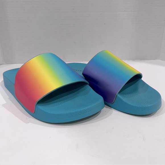 Lucky Brand Shoes - Lucky Brand Womens Size 8
Parker Pride Multicolored Ombre Slides Shoes Sandals
